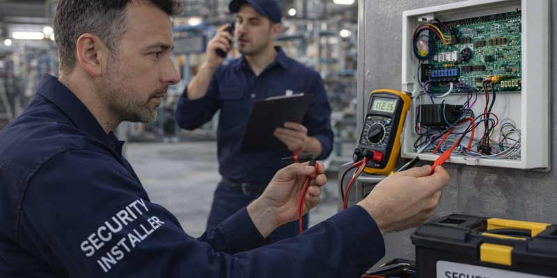 Security system maintenance service