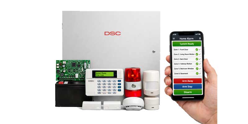 Alarm system package with 2 sensors