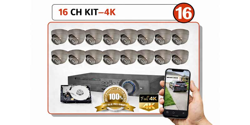 16 camera CCTV package