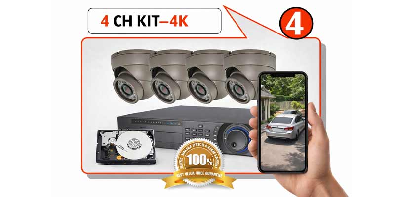 4 camera CCTV package