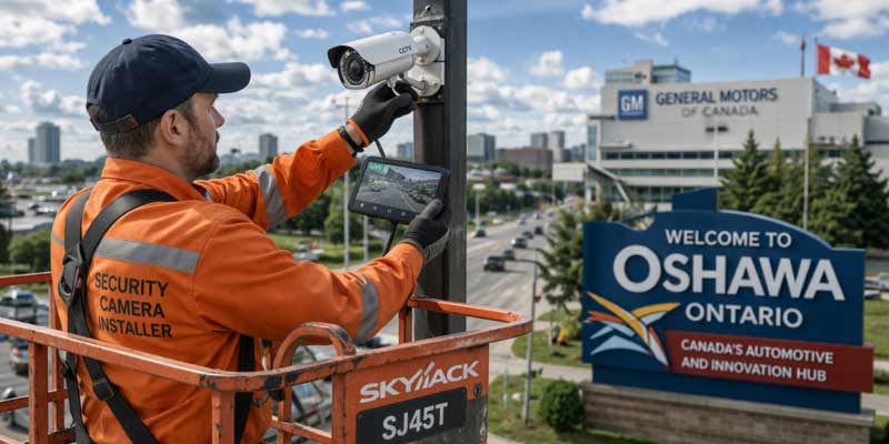Security camera installation in Oshawa